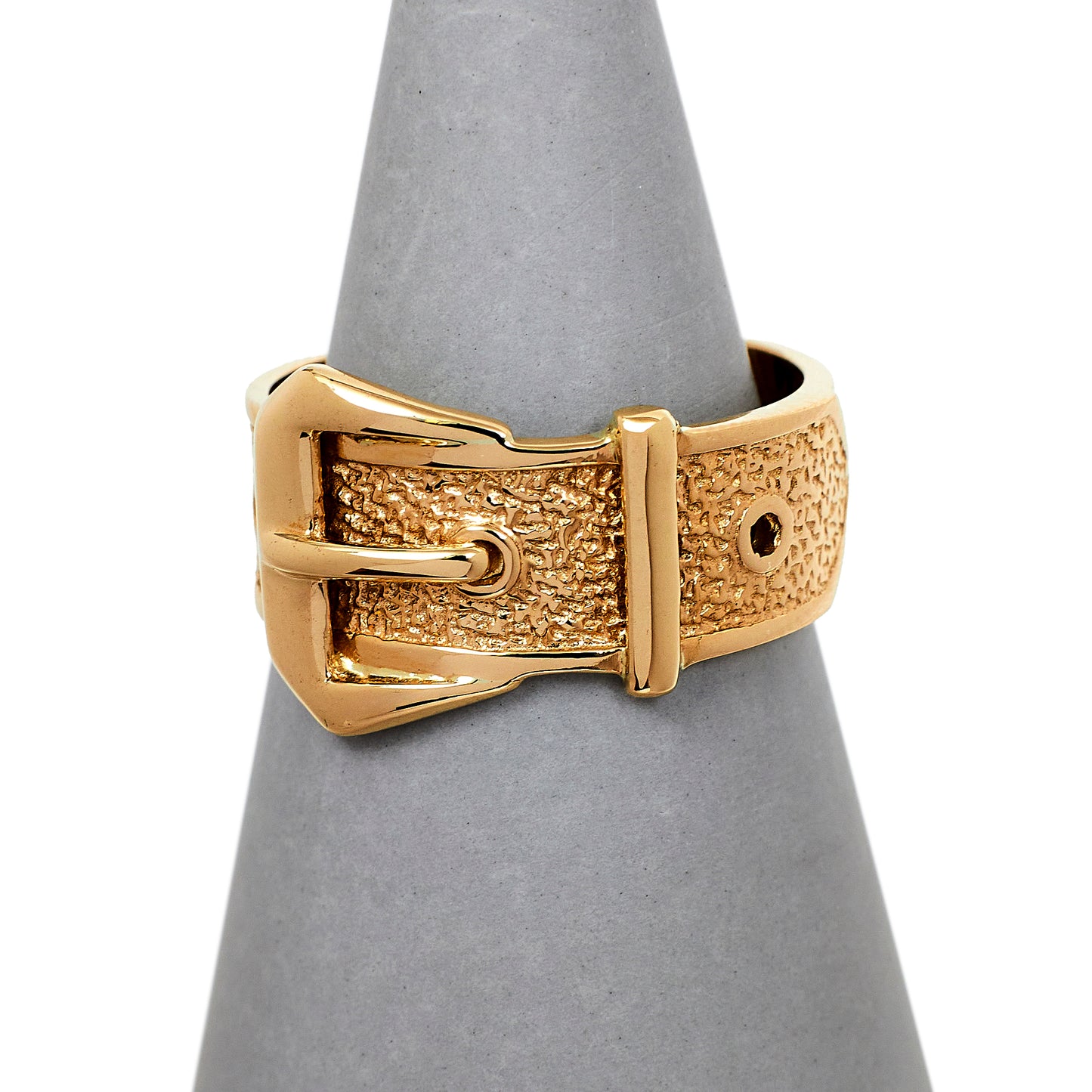 Pre-Owned 9ct Gold Buckle Ring Size P