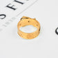 Pre-Owned 9ct Gold Buckle Ring Size P