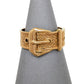 Pre-Owned 9ct Gold Buckle Ring Size P