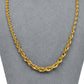 Pre-Owned 14ct Gold Graduating Rope Chain Necklace 20 Inch