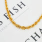 Pre-Owned 14ct Gold Graduating Rope Chain Necklace 20 Inch