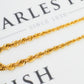 Pre-Owned 14ct Gold Graduating Rope Chain Necklace 20 Inch