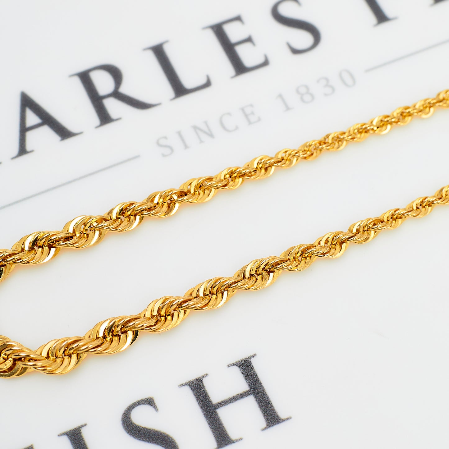 Pre-Owned 14ct Gold Graduating Rope Chain Necklace 20 Inch