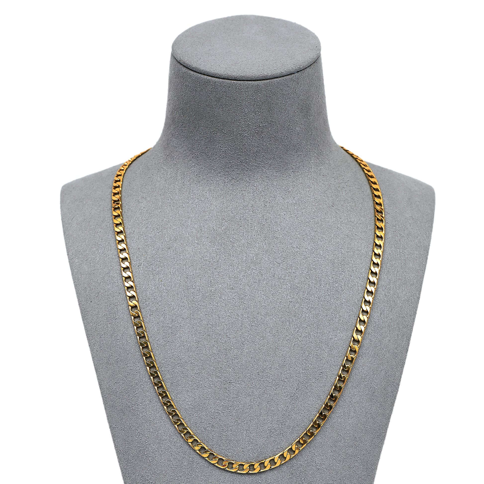 Pre-Owned 9ct Gold Curb Chain Necklace 20 Inch