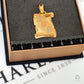 Pre-Owned 18ct Gold Tricolour Scroll Design Pendant