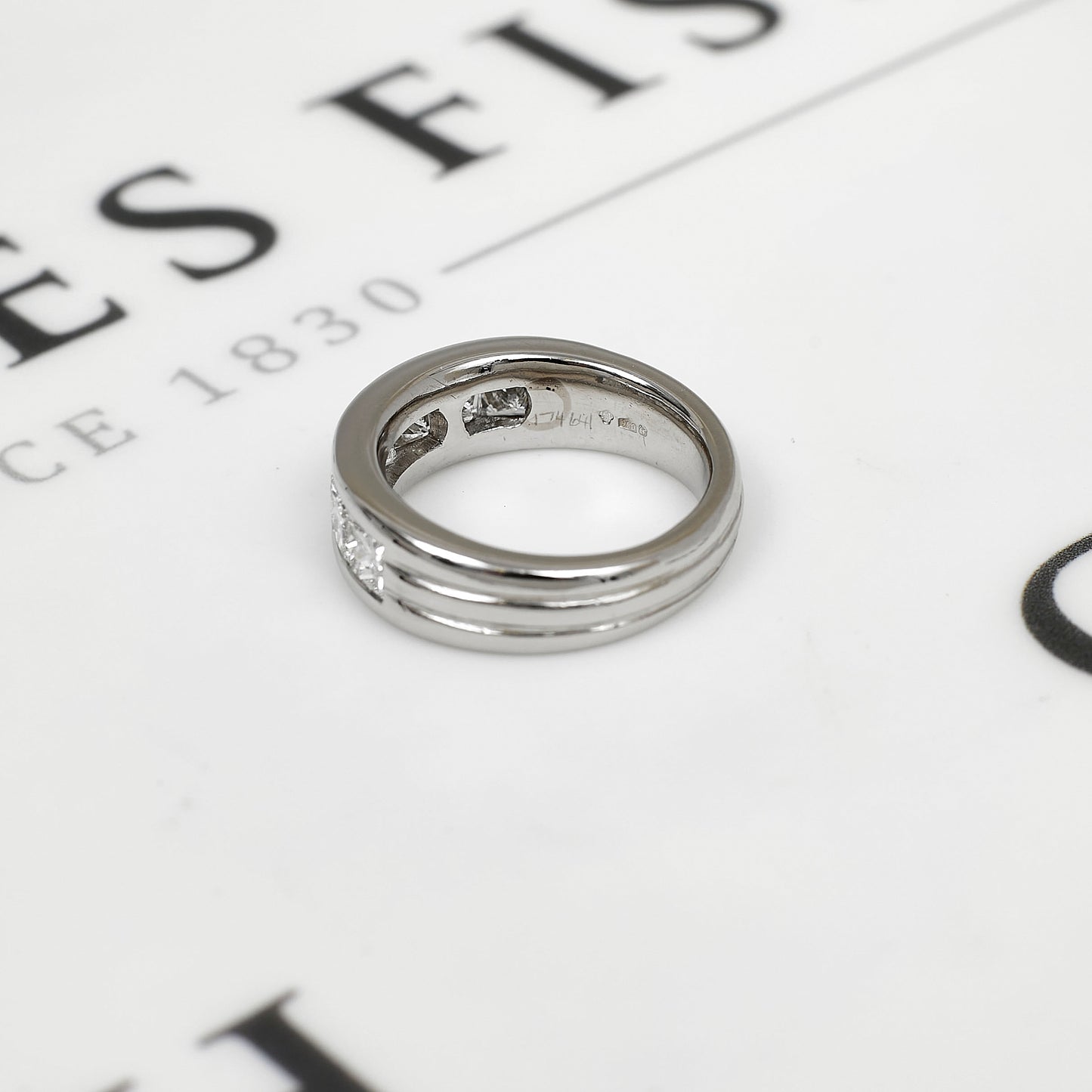 Pre-Owned Platinum 7 Princess Cut Diamond Half Eternity Ring