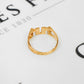 Pre-Owned 9ct Gold Textured Mum Cherish Ring Size S.5