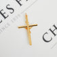 Pre-Owned 9ct Gold Hollow High-Polish Crucifix Pendant
