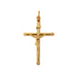 Pre-Owned 9ct Gold Hollow High-Polish Crucifix Pendant 