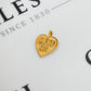 Pre-Owned 9ct Gold Heart Shaped MUM No 1 Pendant