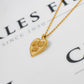 Pre-Owned 9ct Gold Heart Shaped MUM No 1 Pendant