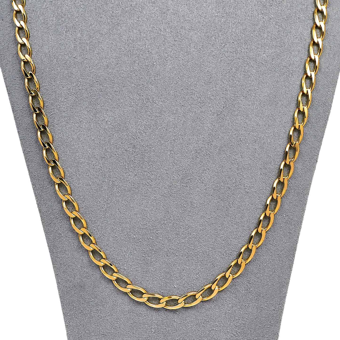 Pre-Owned 9ct Gold Curb Chain Necklace 24 Inch