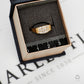 Pre-Owned 9ct Gold 3 Row CZ Dress Ring Size M