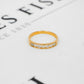 Pre-Owned 18ct Gold 7 Diamond Band Ring Size O