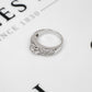 Pre-Owned 9ct White Gold CZ Band Ring Size M
