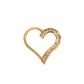 Pre-Owned 9ct Gold CZ Openwork Heart Pendant