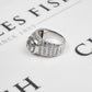 Pre-Owned 18ct White Gold & Diamond Mens Dress Ring Size Y