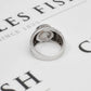 Pre-Owned 18ct White Gold & Diamond Mens Dress Ring Size Y