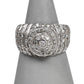 Pre-Owned 18ct White Gold & Diamond Mens Dress Ring Size Y