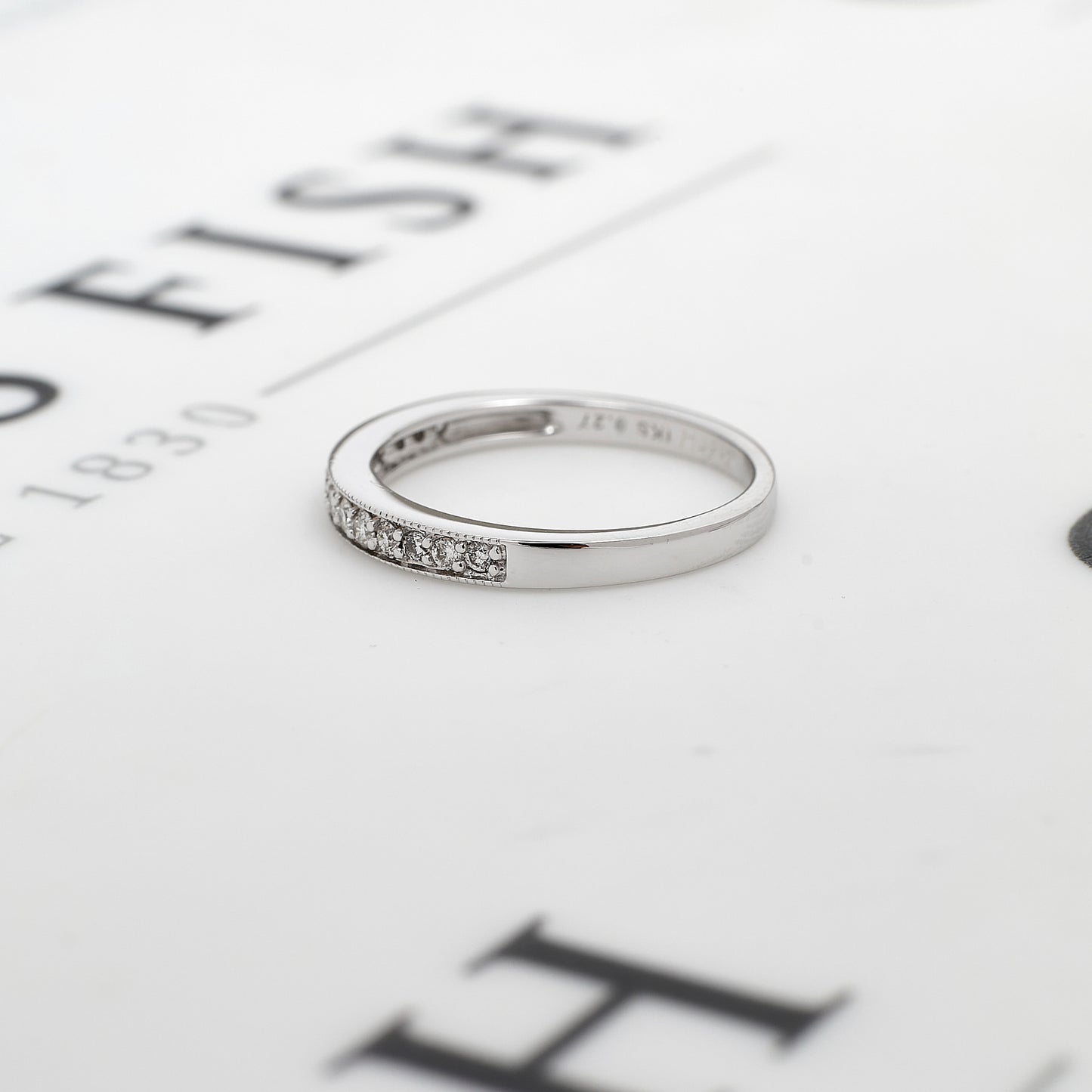 Pre-Owned 18ct White Gold & Diamond Half Eternity Ring