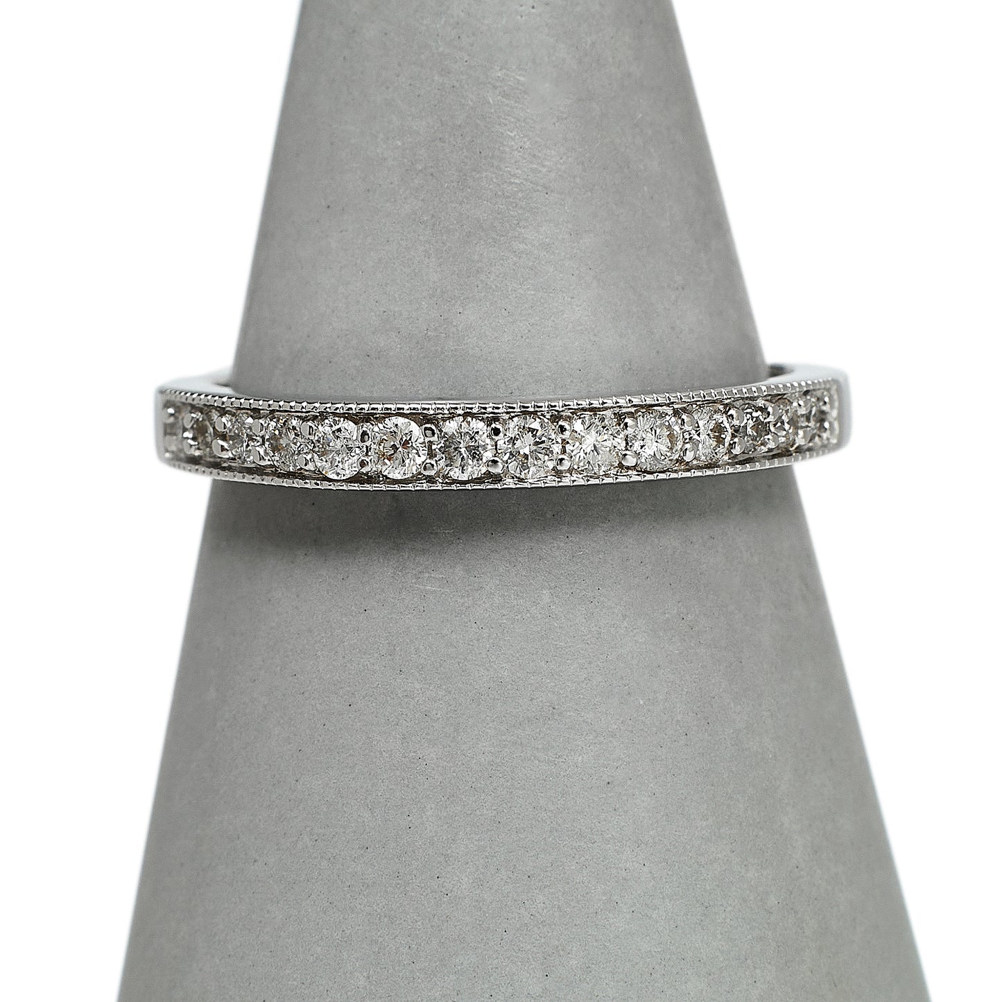 Pre-Owned 18ct White Gold & Diamond Half Eternity Ring 
