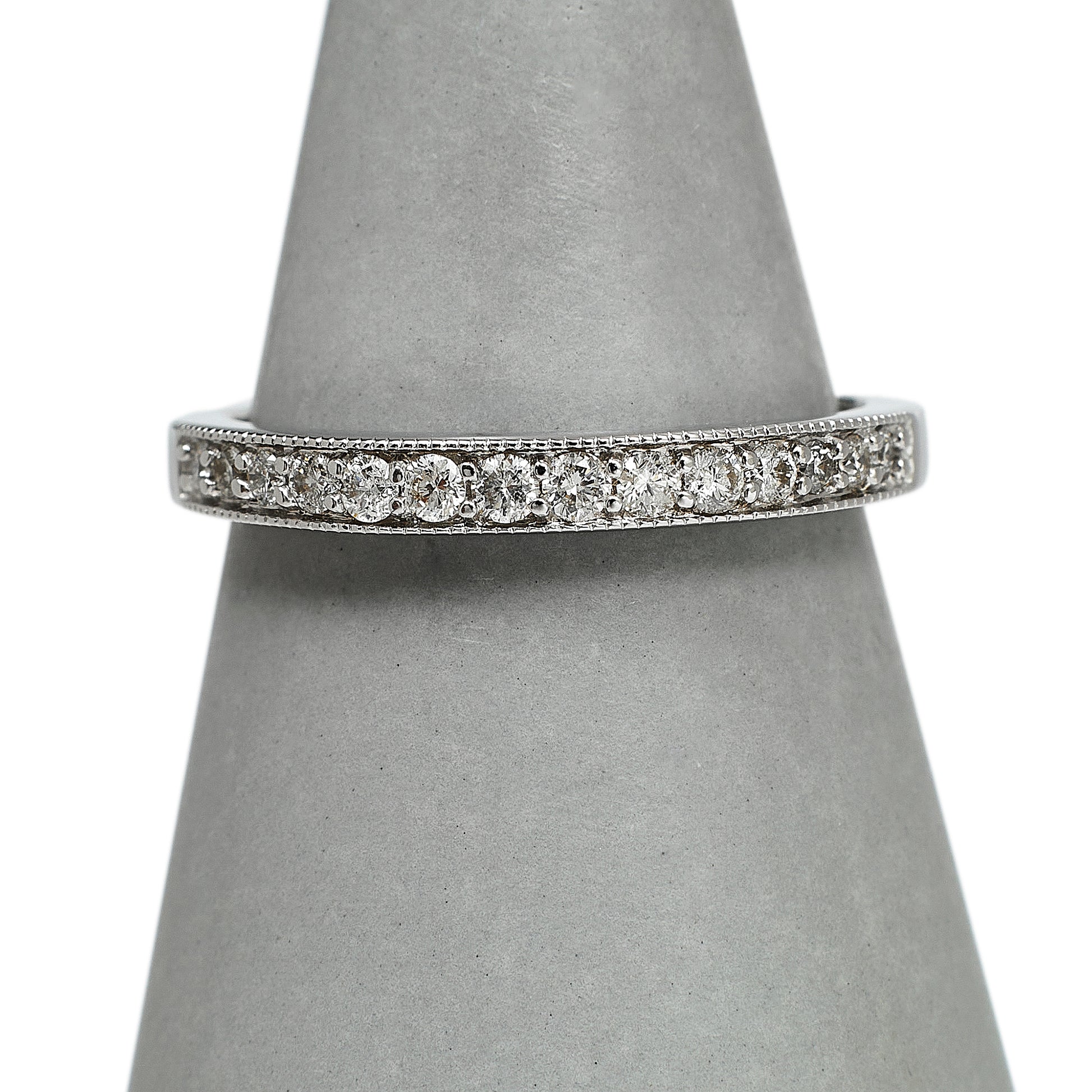 Pre-Owned 18ct White Gold & Diamond Half Eternity Ring 