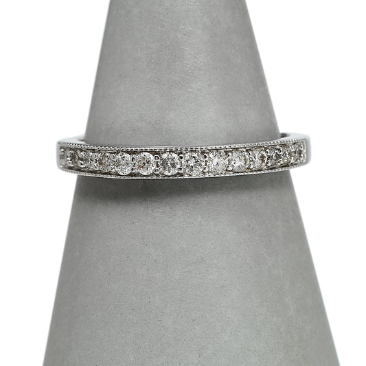 Pre-Owned 18ct White Gold & Diamond Half Eternity Ring 