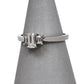 Pre-Owned 18ct White Gold Trinity Diamond Ring Size I.5