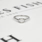 Pre-Owned 18ct White Gold Trinity Diamond Ring Size I.5