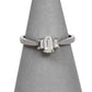 Pre-Owned 18ct White Gold Trinity Diamond Ring Size I.5
