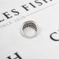 Pre-Owned 18ct White Gold & Diamond Crossover Ring Size L