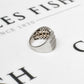 Pre-Owned 18ct White Gold & Diamond Crossover Ring Size L