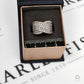 Pre-Owned 18ct White Gold & Diamond Crossover Ring Size L