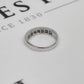 Pre-Owned 18ct White Gold 7 Diamond Half Eternity Ring Size K