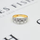 Pre-Owned 14ct White Gold 20 Diamond Bump Head Ring Size S