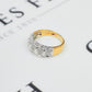 Pre-Owned 14ct White Gold 20 Diamond Bump Head Ring Size S