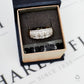 Pre-Owned 14ct White Gold 20 Diamond Bump Head Ring Size S