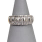 Pre-Owned 14ct White Gold 20 Diamond Bump Head Ring Size S