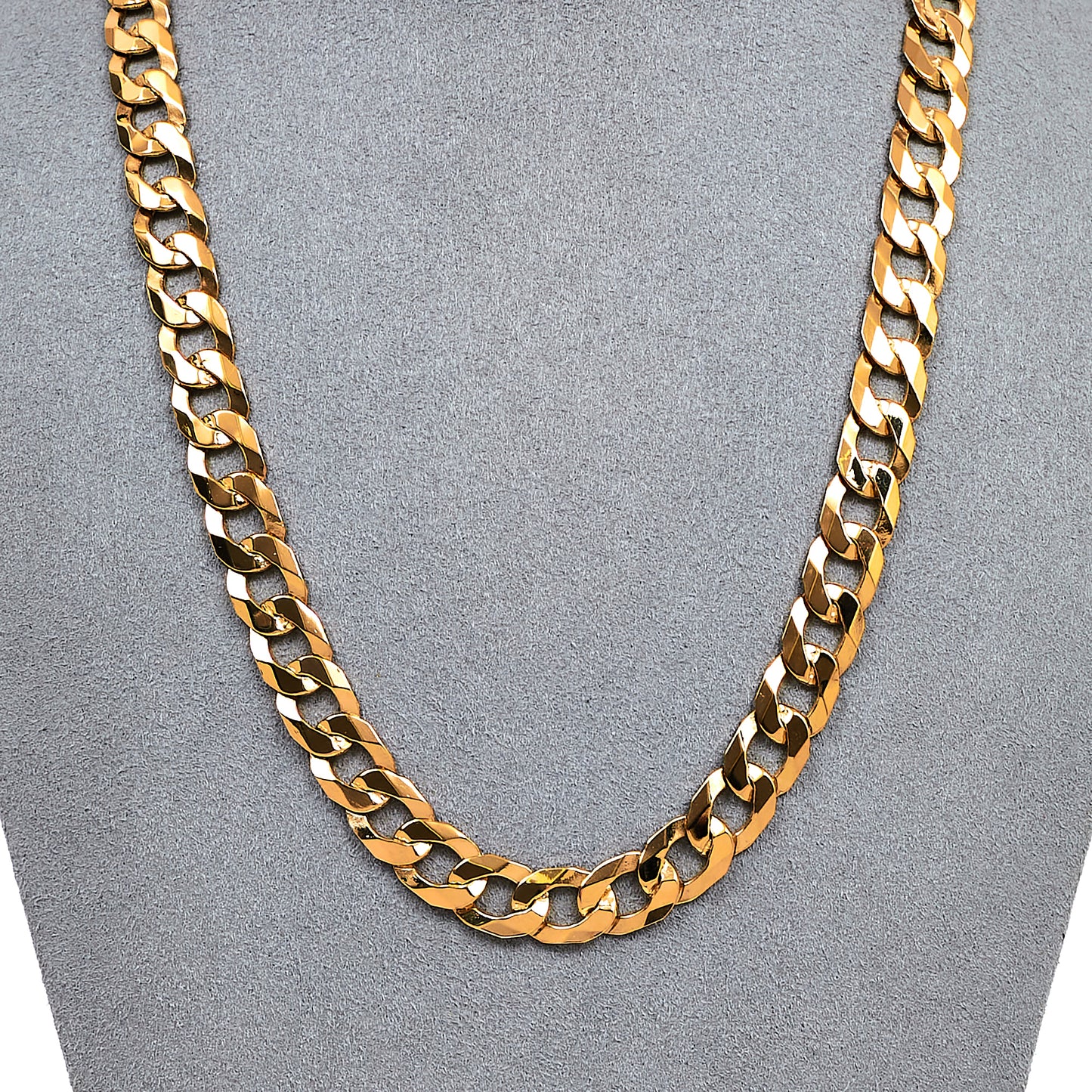 Pre-Owned 9ct Gold Curb Chain Necklace 18 Inch