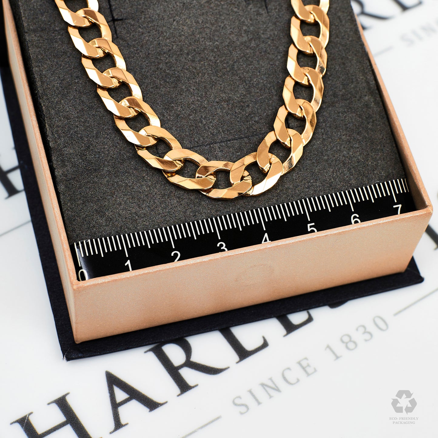 Pre-Owned 9ct Gold Curb Chain Necklace 18 Inch