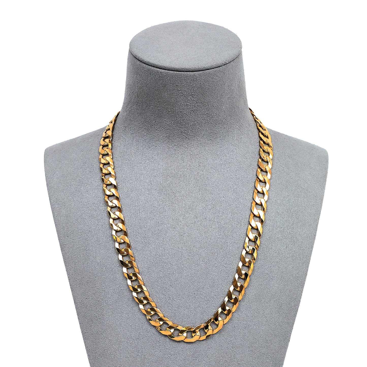 Pre-Owned 9ct Gold Curb Chain Necklace 18 Inch