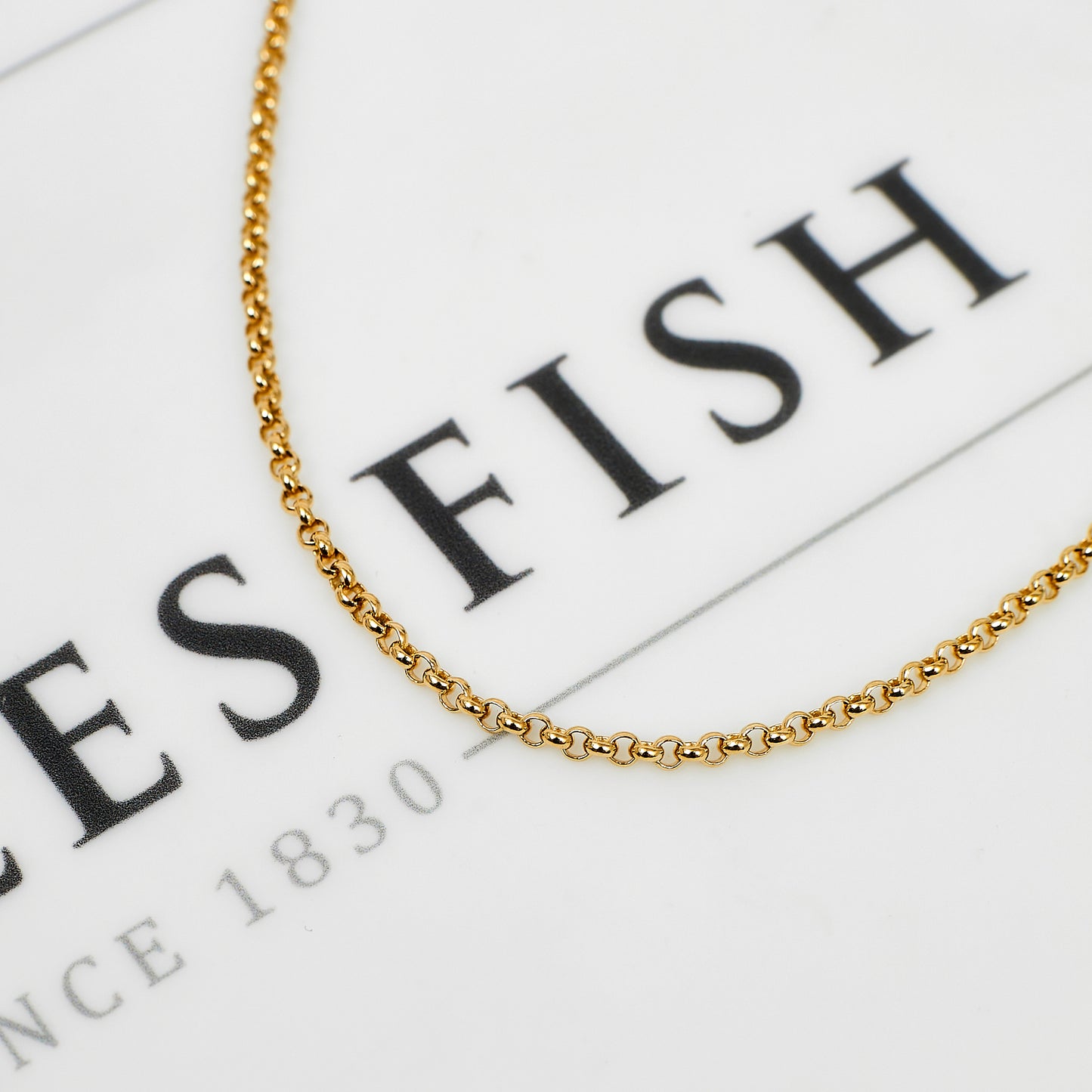 Pre-Owned 9ct Gold Belcher Chain Necklace 24 Inch