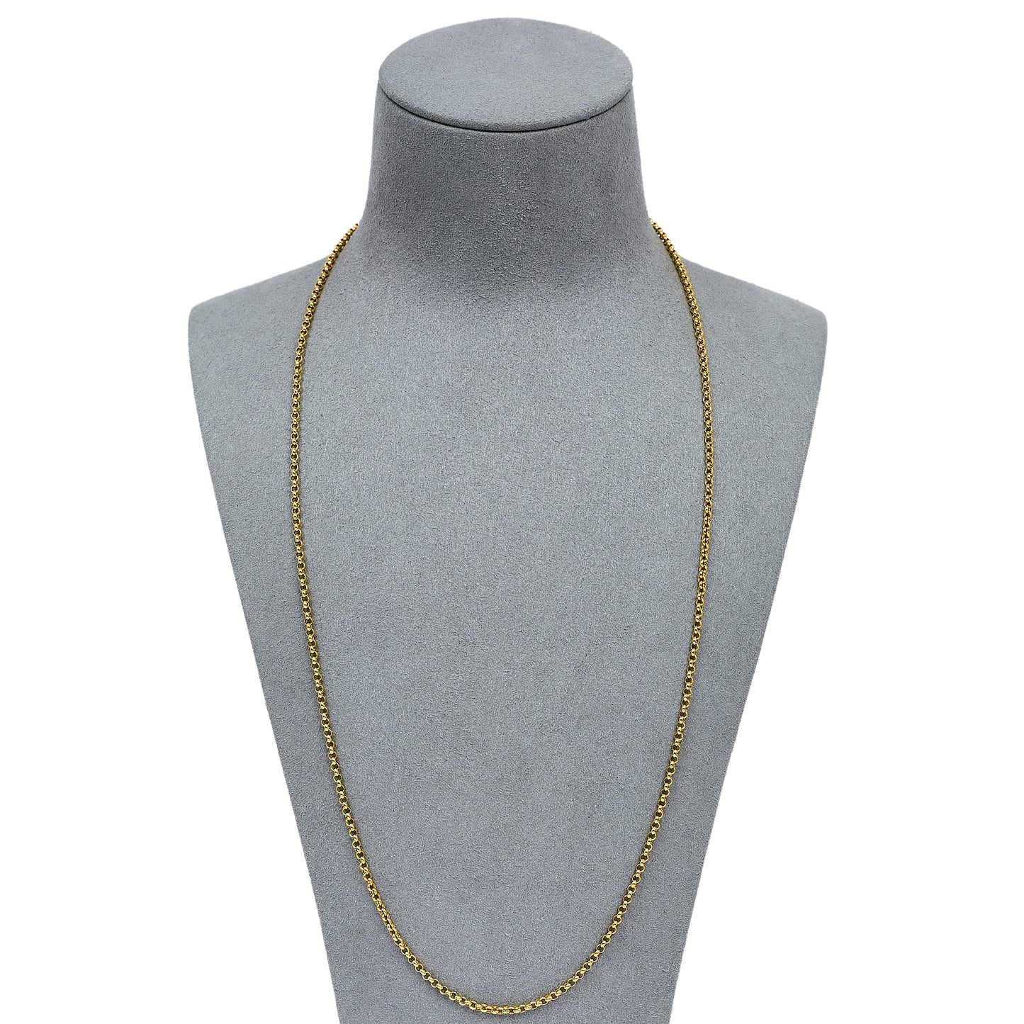 Pre-Owned 9ct Gold Belcher Chain Necklace 24 Inch