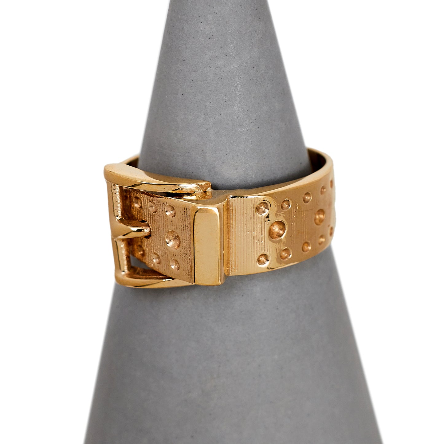 Pre-Owned 9ct Gold Buckle Ring Size O