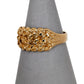 Pre-Owned 9ct Gold 3 Row Shot Ring Size Q