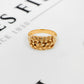 Pre-Owned 9ct Gold 3 Row Shot Ring Size Q