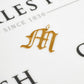 Pre-Owned 9ct Gold Letter M Initial Pendant