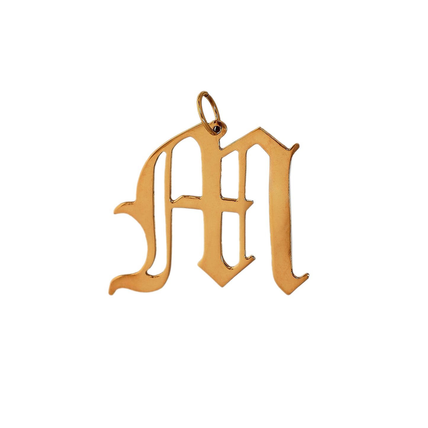 Pre-Owned 9ct Gold Letter M Initial Pendant