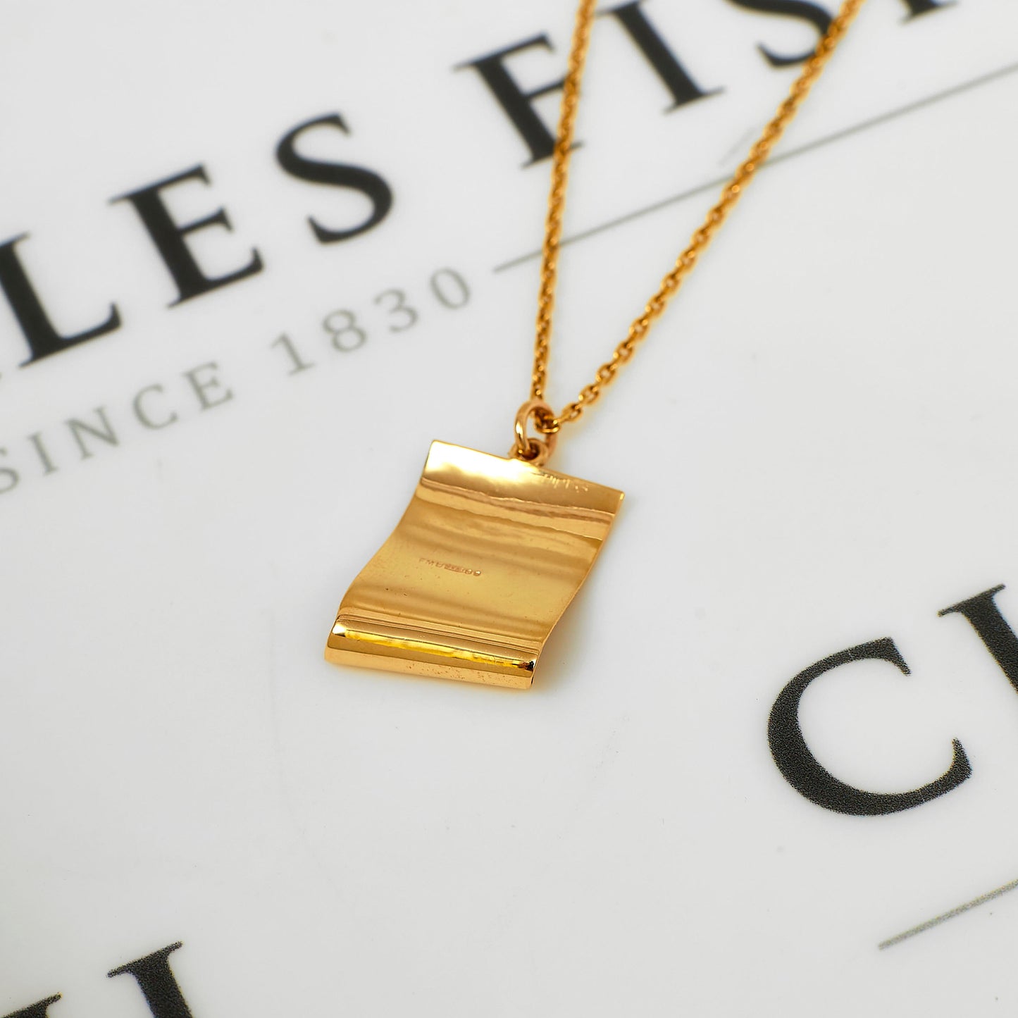 Pre-Owned 9ct Gold Birth Certificate Scroll Charm