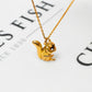 Pre-Owned 9ct Gold Squirrel Charm & Red Stone Eyes
